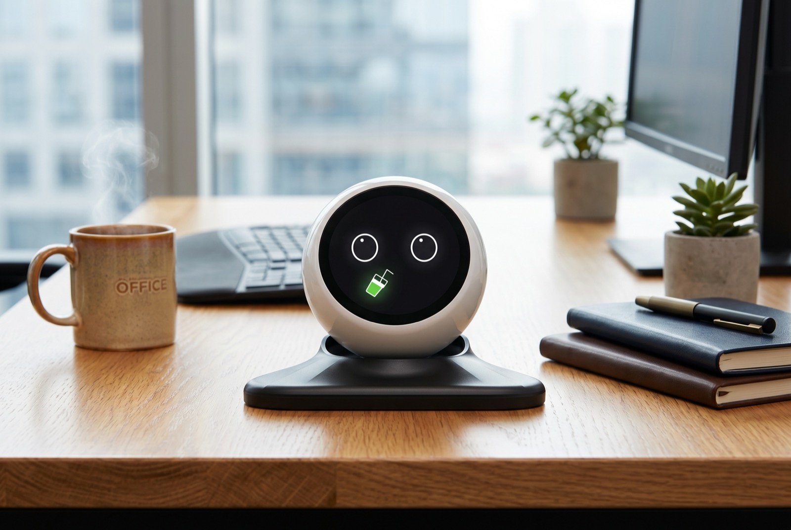 VoiBots 放置在办公桌